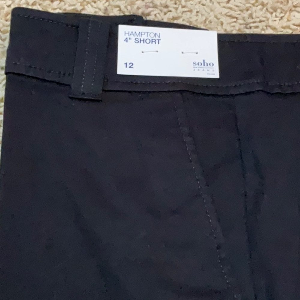 NWT black shorts New York and co, soho jeans style size 12